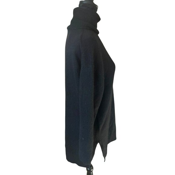 H&M Black Turtleneck Sweater Womens S Recycled Polyester & Acrylic - Picture 11 of 13